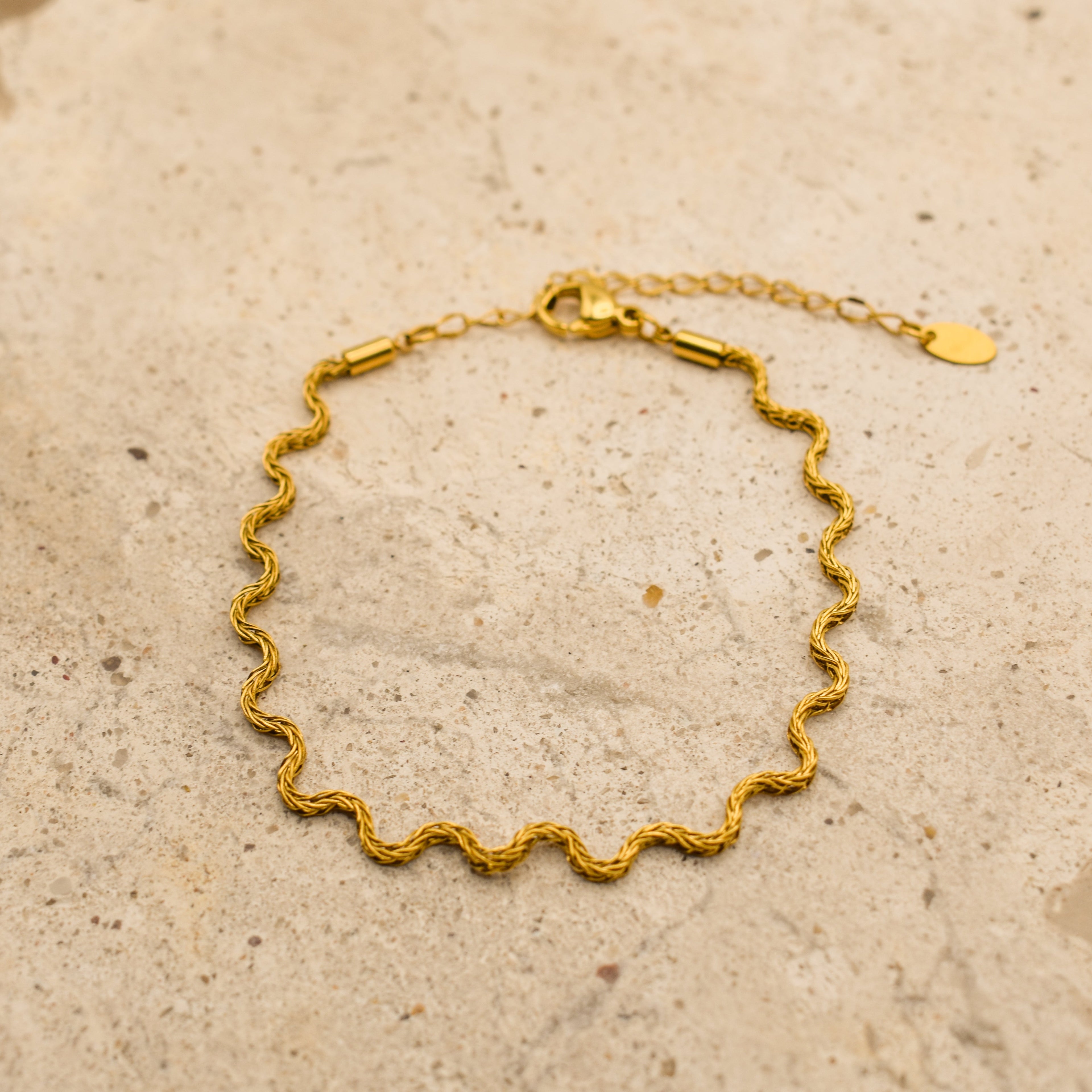 Gold Tidal Wave Bracelet