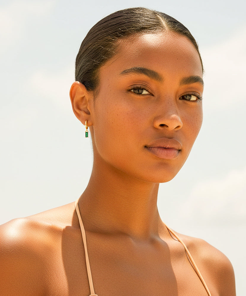 Hera Stone Drop Dangle Earrings