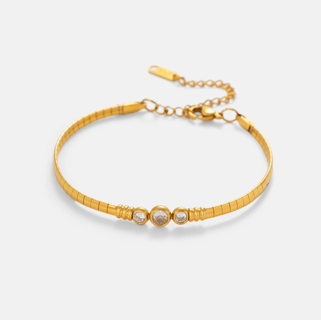 Cleopatra Trio Silver Anklet