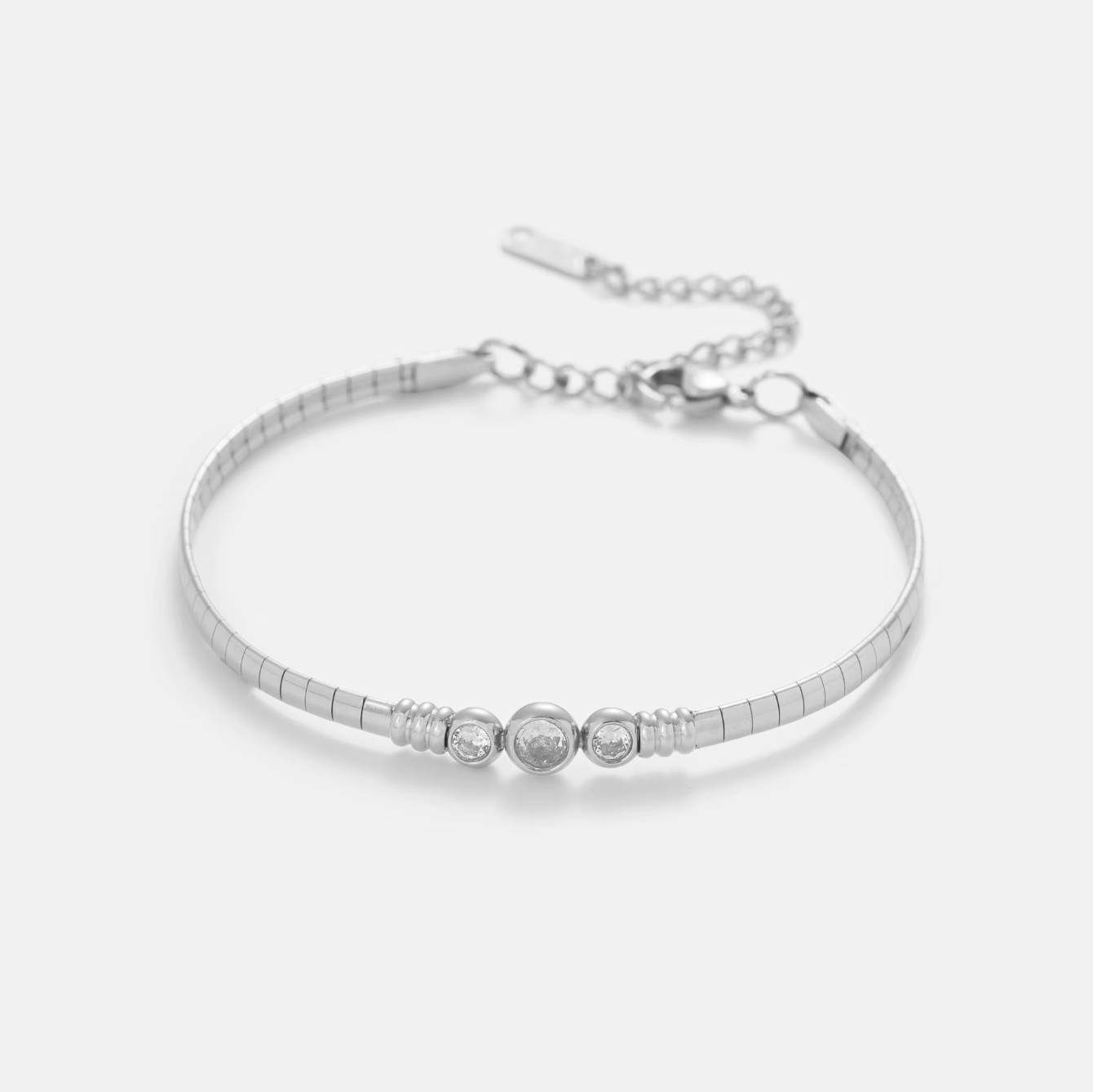 Cleopatra Trio Silver Anklet