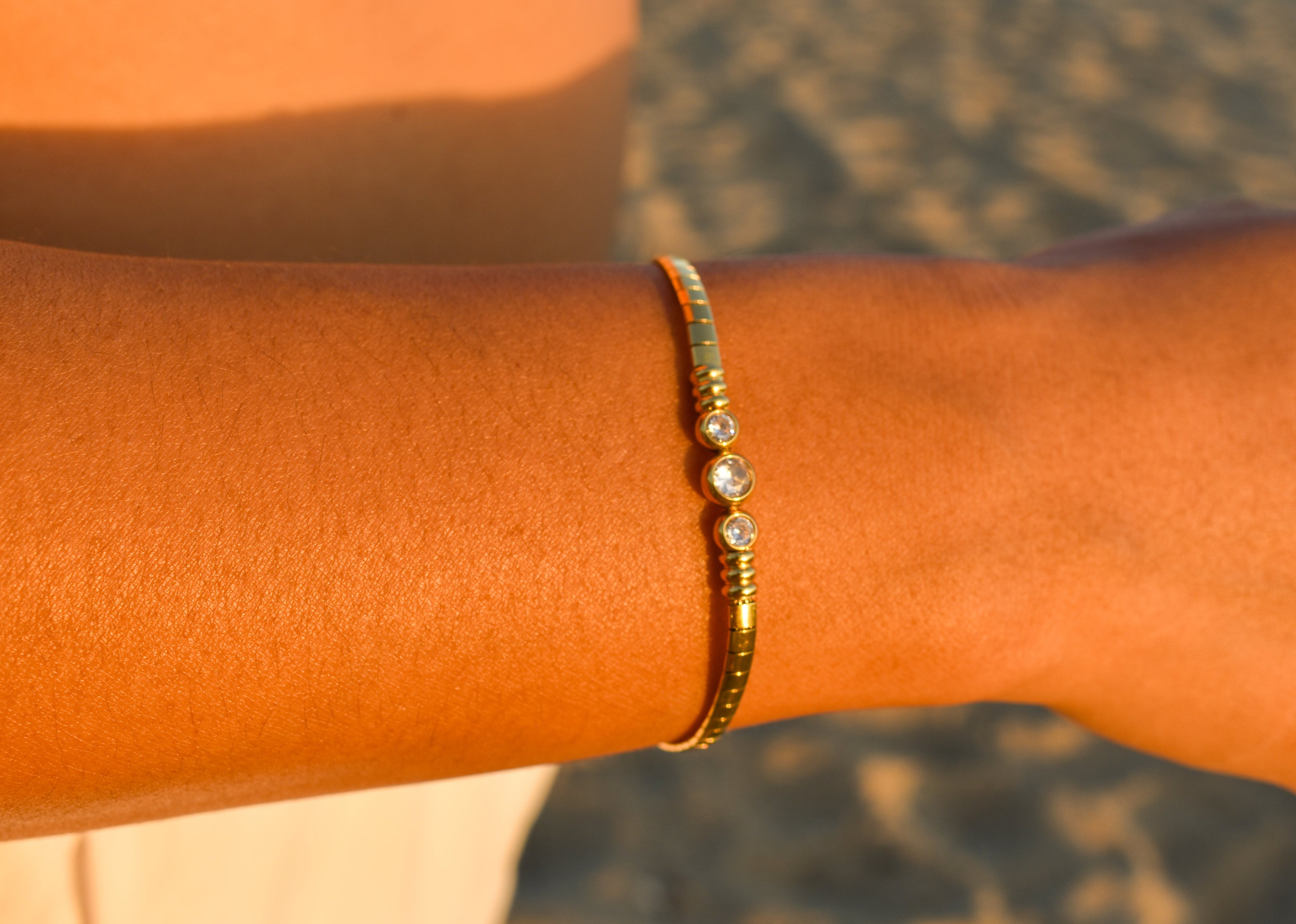 Cleopatra Trio Gold Bracelet